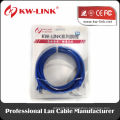 Cor azul 7 * 0,2 milímetros Bare cobre FTP Cat5e patch chumbo 1M